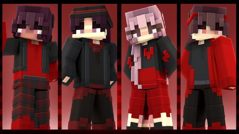 Black and Red Drip on the Minecraft Marketplace by 4KS Studios Black and Red Drip on the Minecraft Marketplace by 4KS Studios