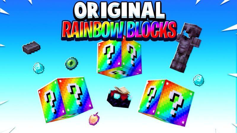 Original Rainbow Blocks on the Minecraft Marketplace by Fall Studios Original Rainbow Blocks on the Minecraft Marketplace by Fall Studios
