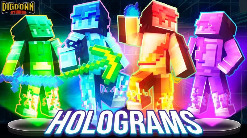Holograms on the Minecraft Marketplace by Dig Down Studios