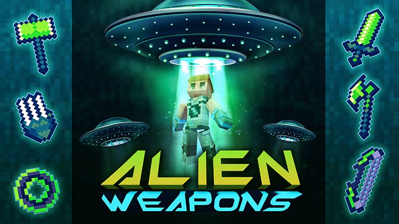 Alien Weapons on the Minecraft Marketplace by Dark Lab Creations