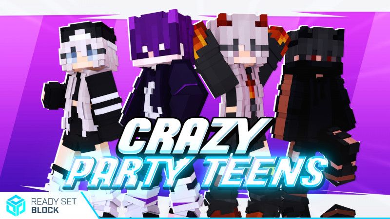 Crazy Party Teens on the Minecraft Marketplace by Ready, Set, Block! Crazy Party Teens on the Minecraft Marketplace by Ready, Set, Block!