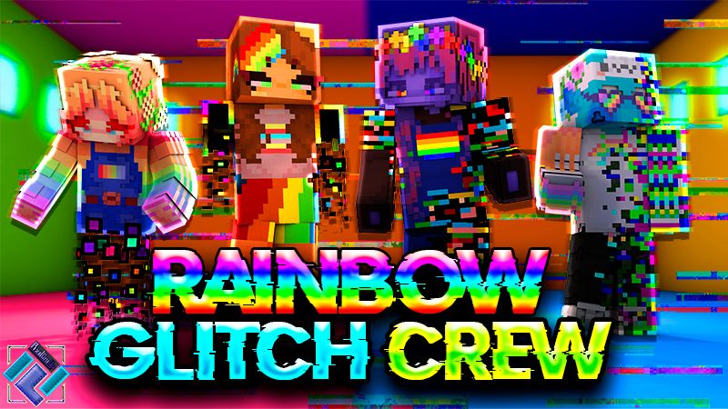 Rainbow Glitch Crew on the Minecraft Marketplace by PixelOneUp