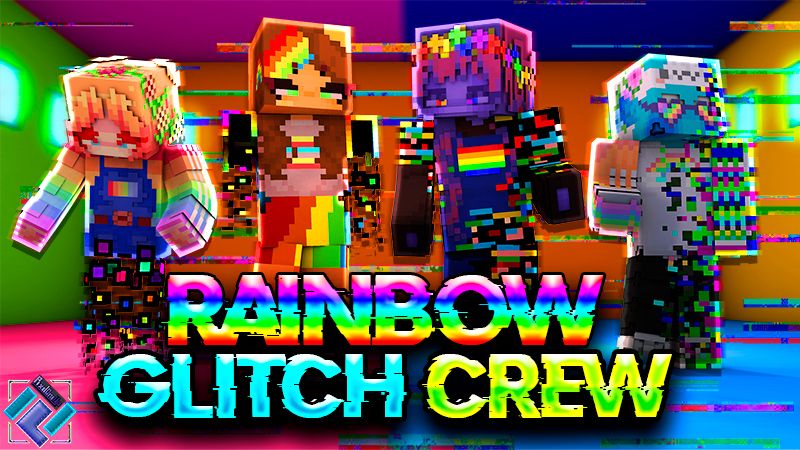 Rainbow Glitch Crew on the Minecraft Marketplace by PixelOneUp Rainbow Glitch Crew on the Minecraft Marketplace by PixelOneUp