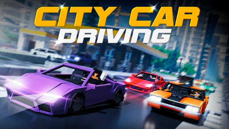 City Car Driving on the Minecraft Marketplace by Cypress Games