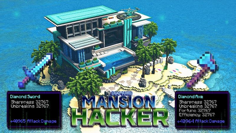 Diamond Hacker Mansion on the Minecraft Marketplace by Eco Studios
