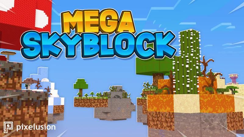 Mega Skyblock on the Minecraft Marketplace by Pixelusion Mega Skyblock on the Minecraft Marketplace by Pixelusion