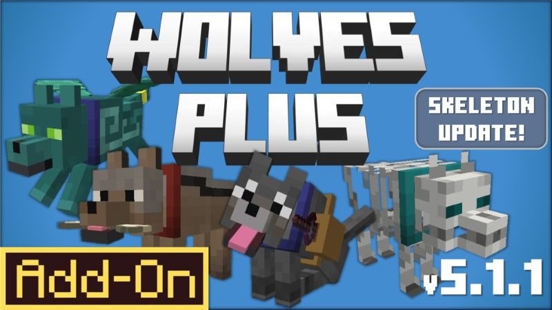 Wolves Plus AddOn v511 on the Minecraft Marketplace by JWolf Creations