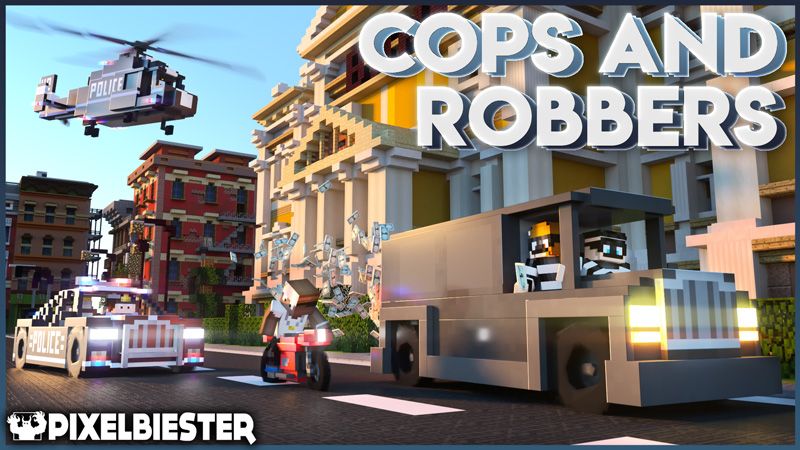 Cops and Robbers  Roleplay on the Minecraft Marketplace by Pixelbiester