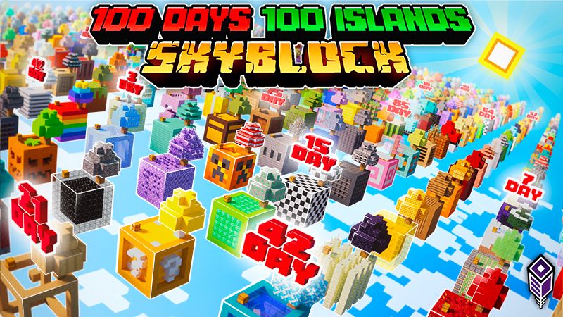 Skyblock 100 Days 100 Islands on the Minecraft Marketplace by Team VoidFeather Skyblock 100 Days 100 Islands on the Minecraft Marketplace by Team VoidFeather