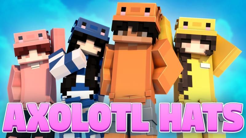 Cute Axolotl Hats on the Minecraft Marketplace by Podcrash