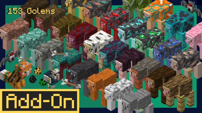 Golem Pets AddOn 12 on the Minecraft Marketplace by DeepwellBridge