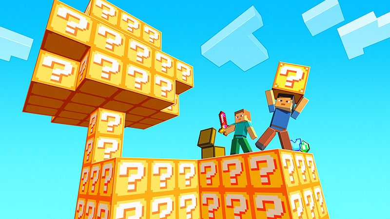 Chunklabs on X: Lucky block? Check! Skyblock? Check! This map combines lucky  blocks and skyblock! Open multiple types of lucky blocks and expand your  sky block. Lucky Block Skyblock is now available