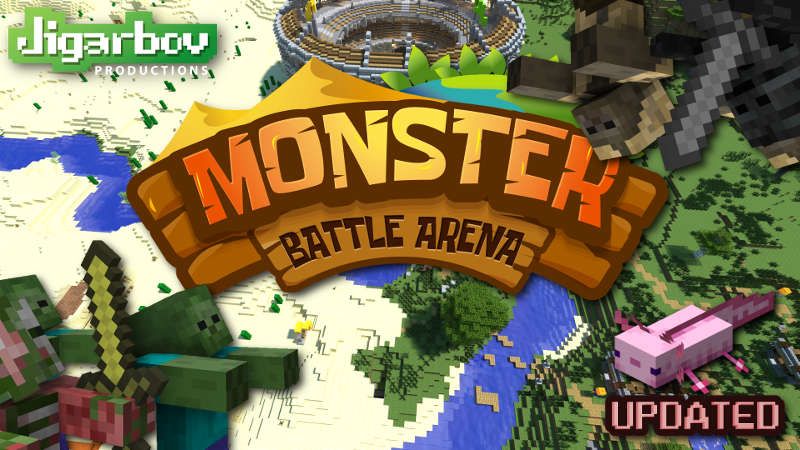 Monster Battle Arena on the Minecraft Marketplace by Jigarbov Productions Monster Battle Arena on the Minecraft Marketplace by Jigarbov Productions