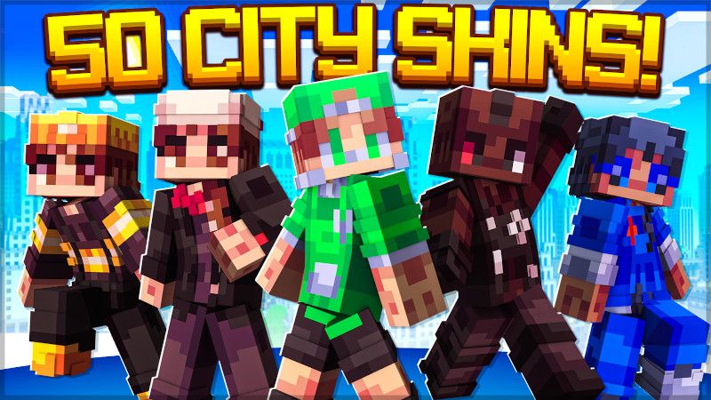 50 City Skins on the Minecraft Marketplace by Cynosia