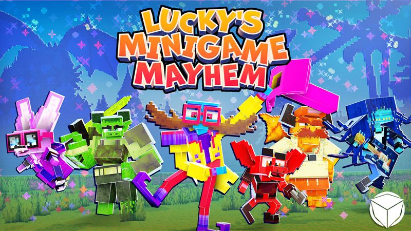 Luckys Minigame Mayhem on the Minecraft Marketplace by Logdotzip Luckys Minigame Mayhem on the Minecraft Marketplace by Logdotzip