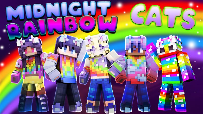 Midnight Rainbow Cats