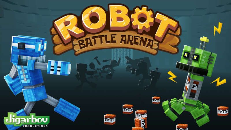 Robot Battle Arena on the Minecraft Marketplace by Jigarbov Productions Robot Battle Arena on the Minecraft Marketplace by Jigarbov Productions