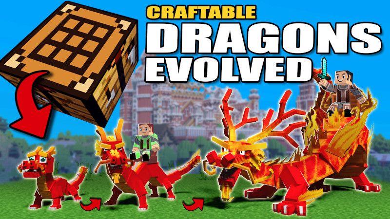 Craftable Dragons Evolved on the Minecraft Marketplace by Lifeboat