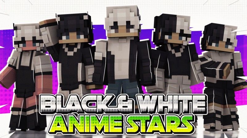 Black White Anime Stars on the Minecraft Marketplace by Fall Studios Black White Anime Stars on the Minecraft Marketplace by Fall Studios