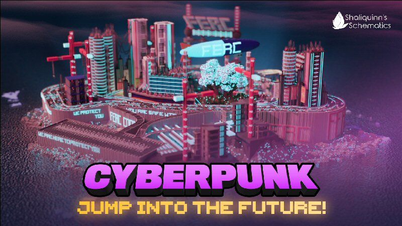 Cyberpunk on the Minecraft Marketplace by Shaliquinn's Schematics Cyberpunk on the Minecraft Marketplace by Shaliquinn's Schematics