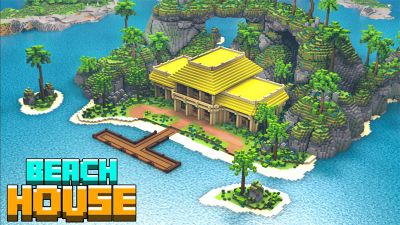 Beach House on the Minecraft Marketplace by Eco Studios
