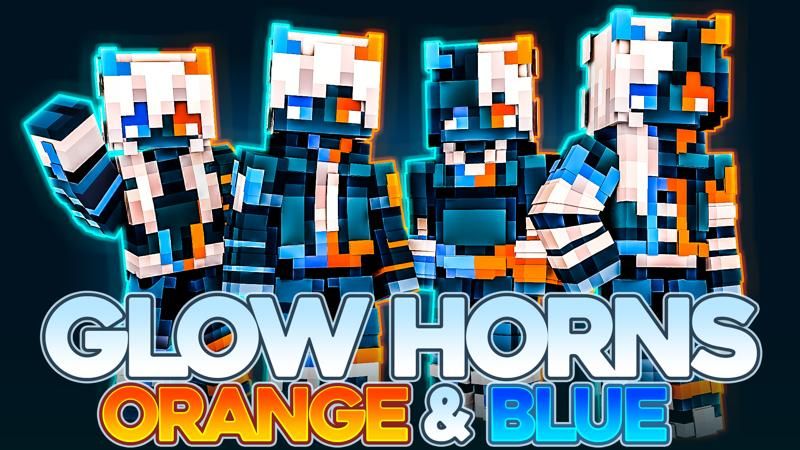 Glow Horns Orange & Blue