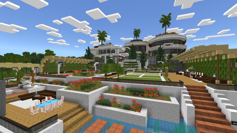 Oceanic Modern Mansion by CrackedCubes