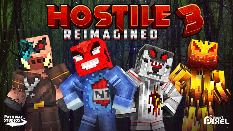 Hostile Reimagined 3 on the Minecraft Marketplace by Pathway Studios