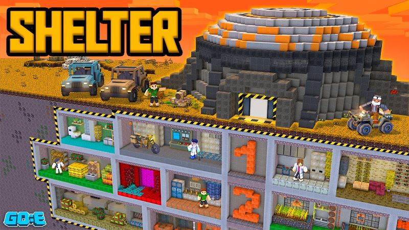 Post Apocalyptic Shelter on the Minecraft Marketplace by GoE-Craft Post Apocalyptic Shelter on the Minecraft Marketplace by GoE-Craft