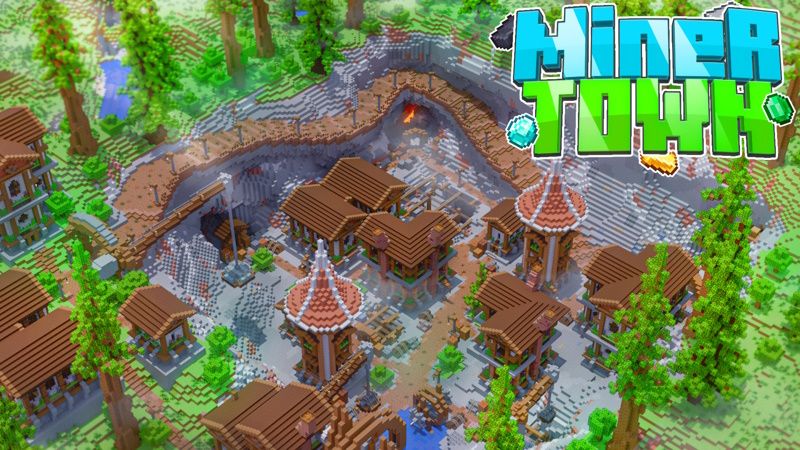 Miner Town on the Minecraft Marketplace by Pixell Studio Miner Town on the Minecraft Marketplace by Pixell Studio