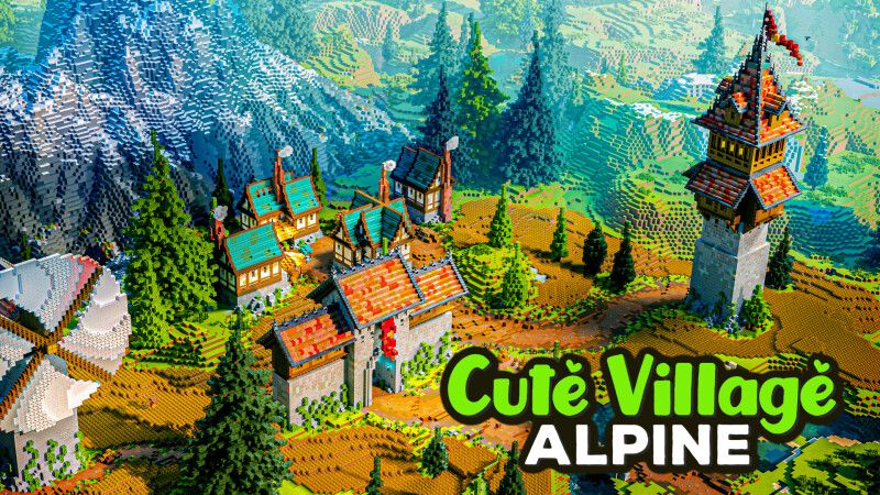Cute Village Alpine on the Minecraft Marketplace by CrackedCubes