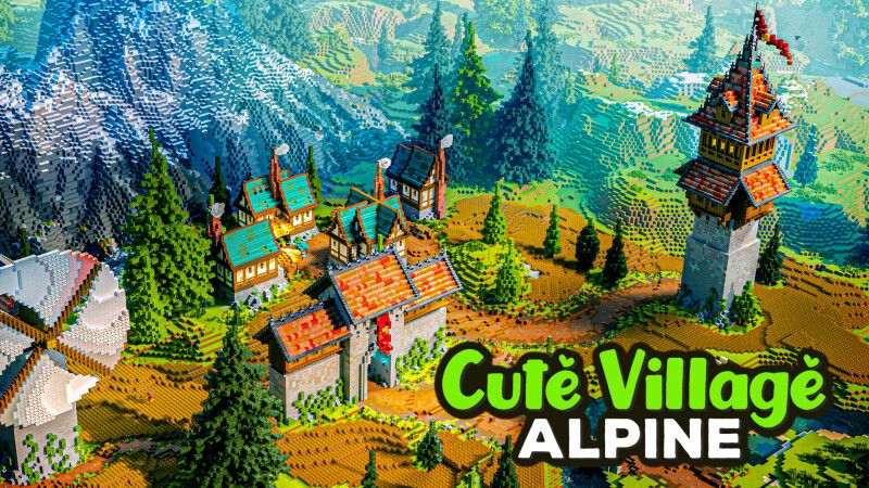 Cute Village Alpine on the Minecraft Marketplace by CrackedCubes Cute Village Alpine on the Minecraft Marketplace by CrackedCubes