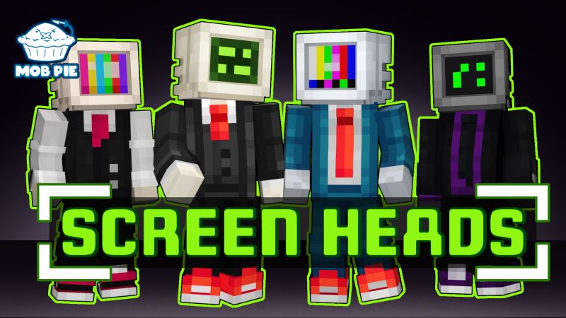 Screen Heads on the Minecraft Marketplace by Mob Pie