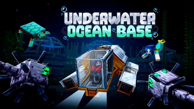 Underwater Ocean Base on the Minecraft Marketplace by CrackedCubes Underwater Ocean Base on the Minecraft Marketplace by CrackedCubes