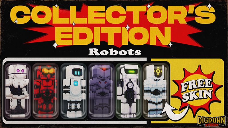 Collectors Edition Robots on the Minecraft Marketplace by Dig Down Studios Collectors Edition Robots on the Minecraft Marketplace by Dig Down Studios