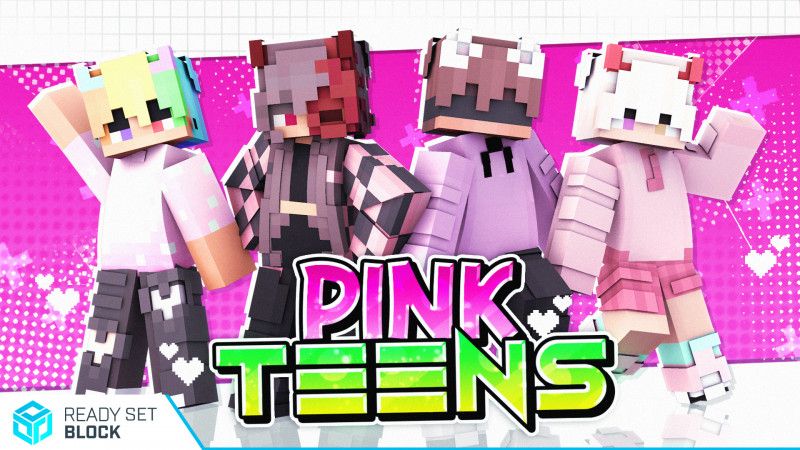 Pink Teens on the Minecraft Marketplace by Ready, Set, Block! Pink Teens on the Minecraft Marketplace by Ready, Set, Block!