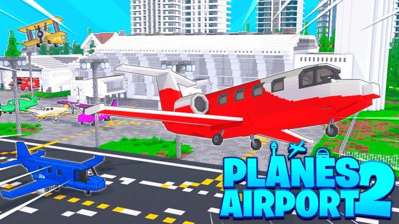 Planes Airport 2 on the Minecraft Marketplace by Kreatik Studios Planes Airport 2 on the Minecraft Marketplace by Kreatik Studios