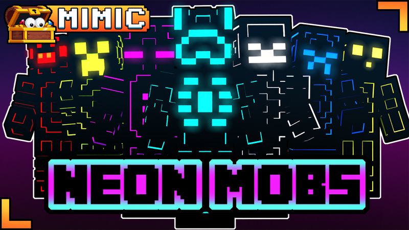 Neon Mobs on the Minecraft Marketplace by Mimic