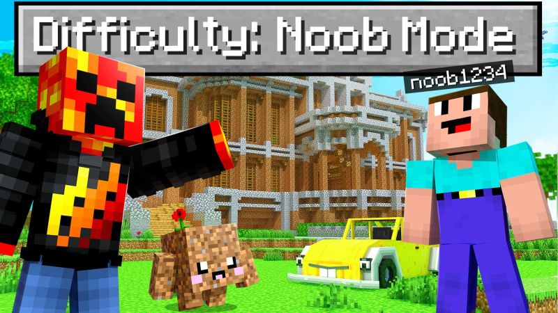 Noob1234 Difficulty Mode on the Minecraft Marketplace by Meatball Inc