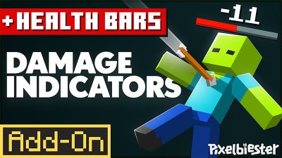 DAMAGE INDICATORS AddOn on the Minecraft Marketplace by Pixelbiester