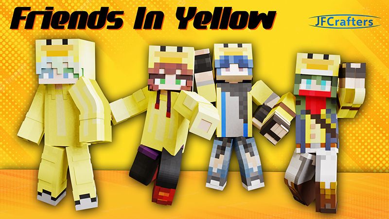 Friends In Yellow on the Minecraft Marketplace by JFCrafters Friends In Yellow on the Minecraft Marketplace by JFCrafters