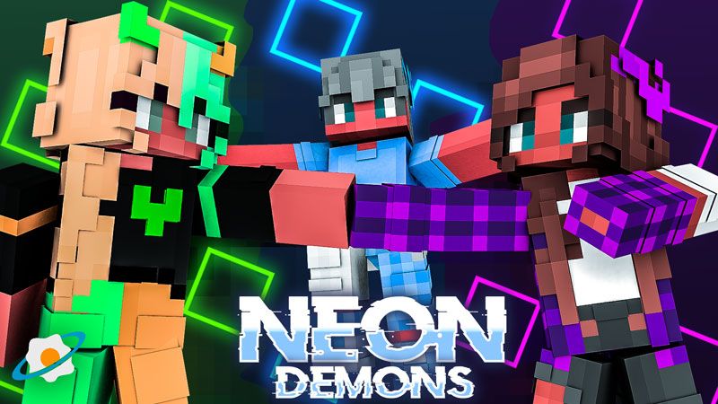 Neon Demons on the Minecraft Marketplace by NovaEGG Neon Demons on the Minecraft Marketplace by NovaEGG