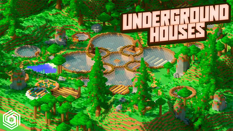 Underground Houses on the Minecraft Marketplace by UnderBlocks Studios