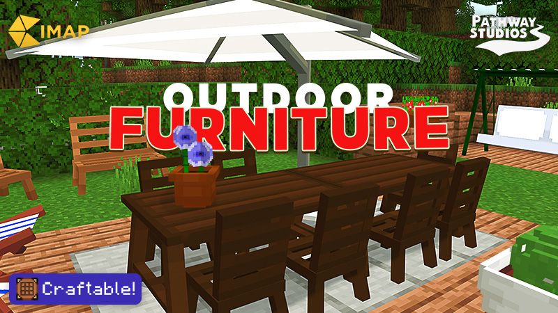 Outdoor Furniture on the Minecraft Marketplace by Pathway Studios Outdoor Furniture on the Minecraft Marketplace by Pathway Studios
