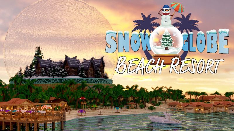 Snow Globe Beach Resort on the Minecraft Marketplace by BTWN Creations