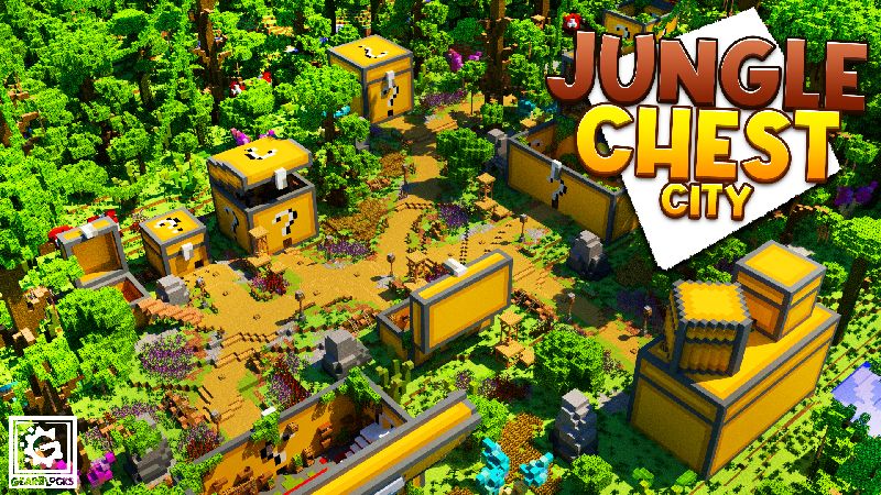 Jungle Chest City on the Minecraft Marketplace by Gearblocks
