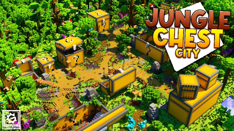 Jungle Chest City on the Minecraft Marketplace by Gearblocks Jungle Chest City on the Minecraft Marketplace by Gearblocks