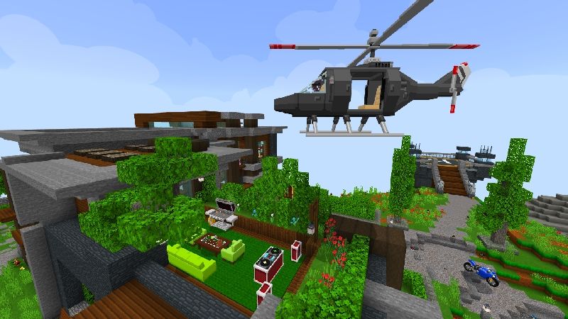 Modern House: Cliffside! by VoxelBlocks