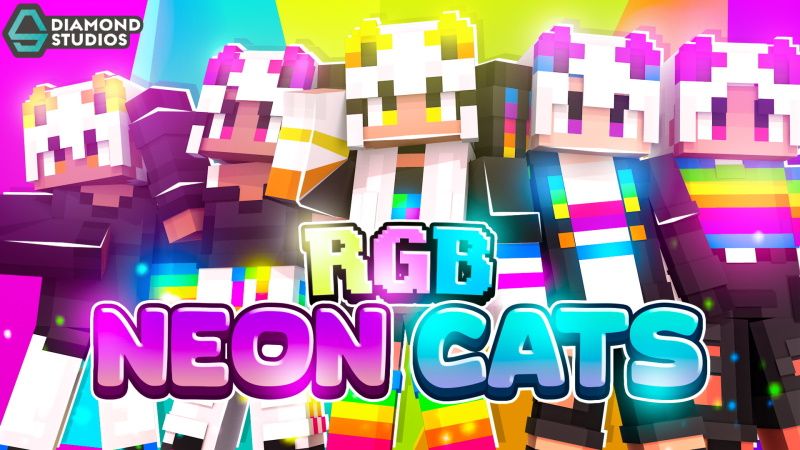 RGB Neon Cats on the Minecraft Marketplace by Diamond Studios RGB Neon Cats on the Minecraft Marketplace by Diamond Studios