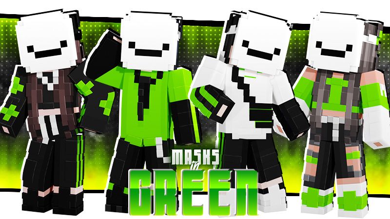 Masks in Green on the Minecraft Marketplace by inPixel